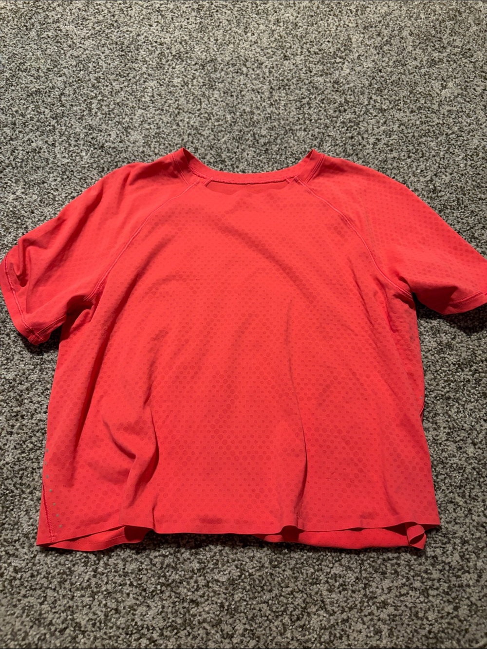 lululemon athletica Red Short-Sleeve Performance Tee